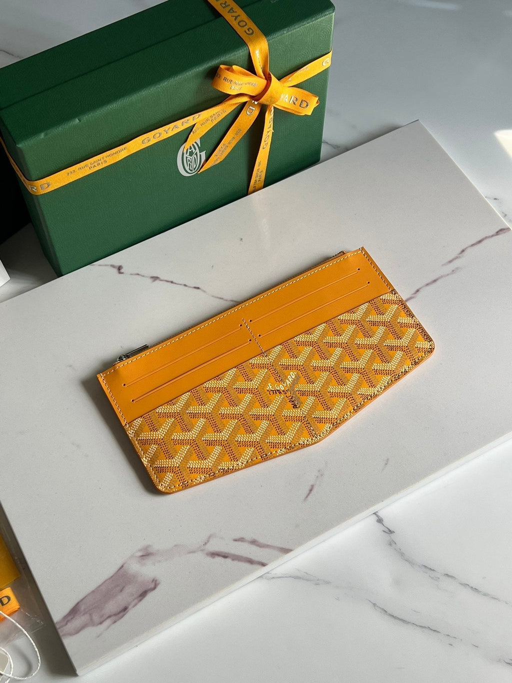 INSERT LOUISE 21 IN YELLOW GOYARDINE CANVAS