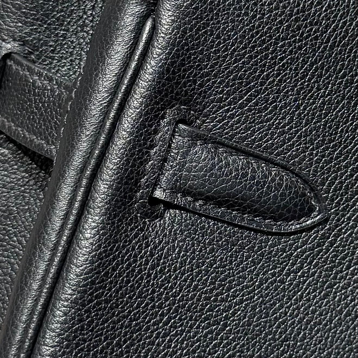 HERMES 25S SHOULDER BIRKIN 29 IN BLACK CALFSKIN SILVER HARDWARE