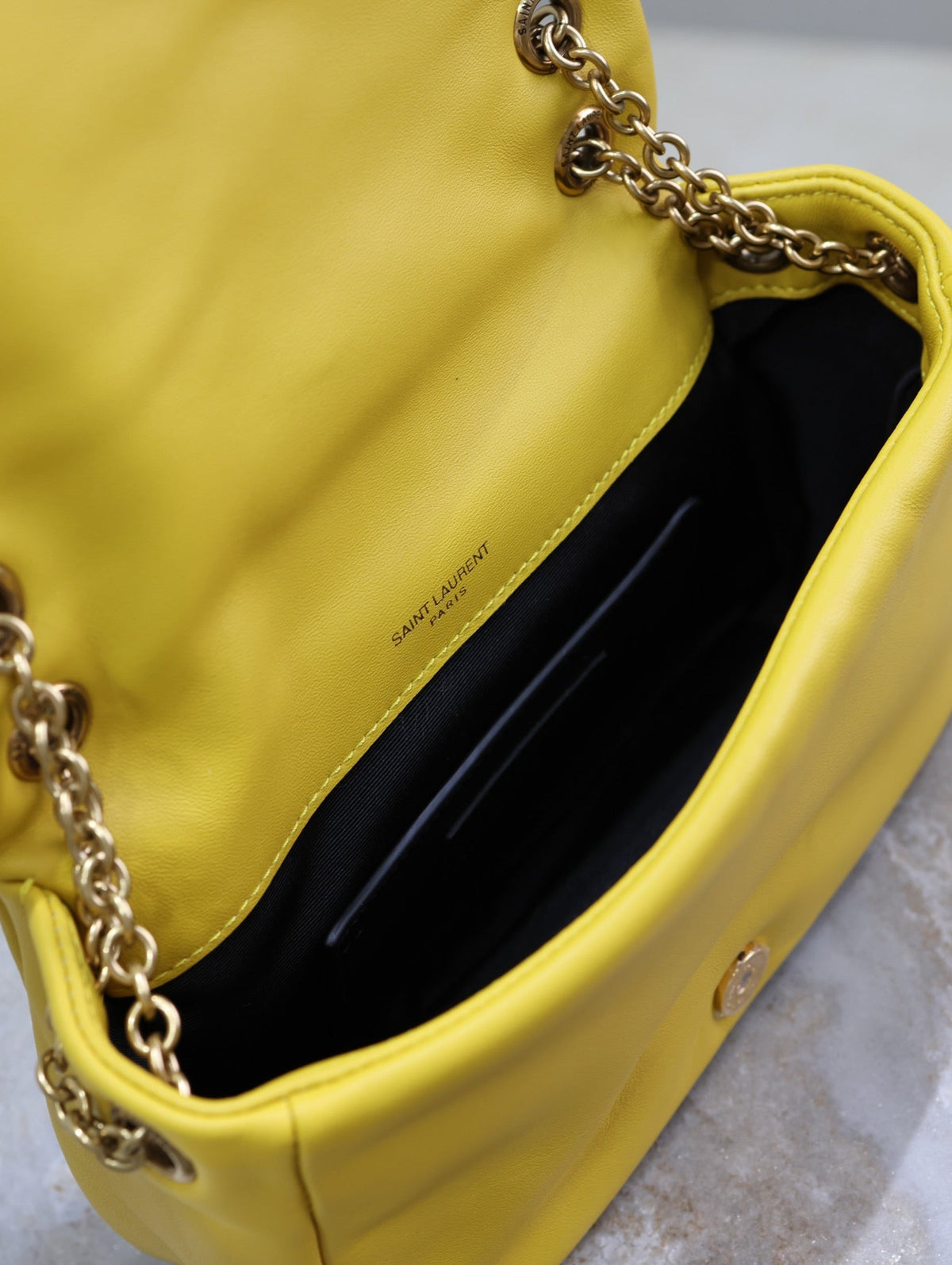JAMIE 4.3 MINI BAG 20 IN MUSTARD YELLOW LAMBSKIN COPPER HARDWARE
