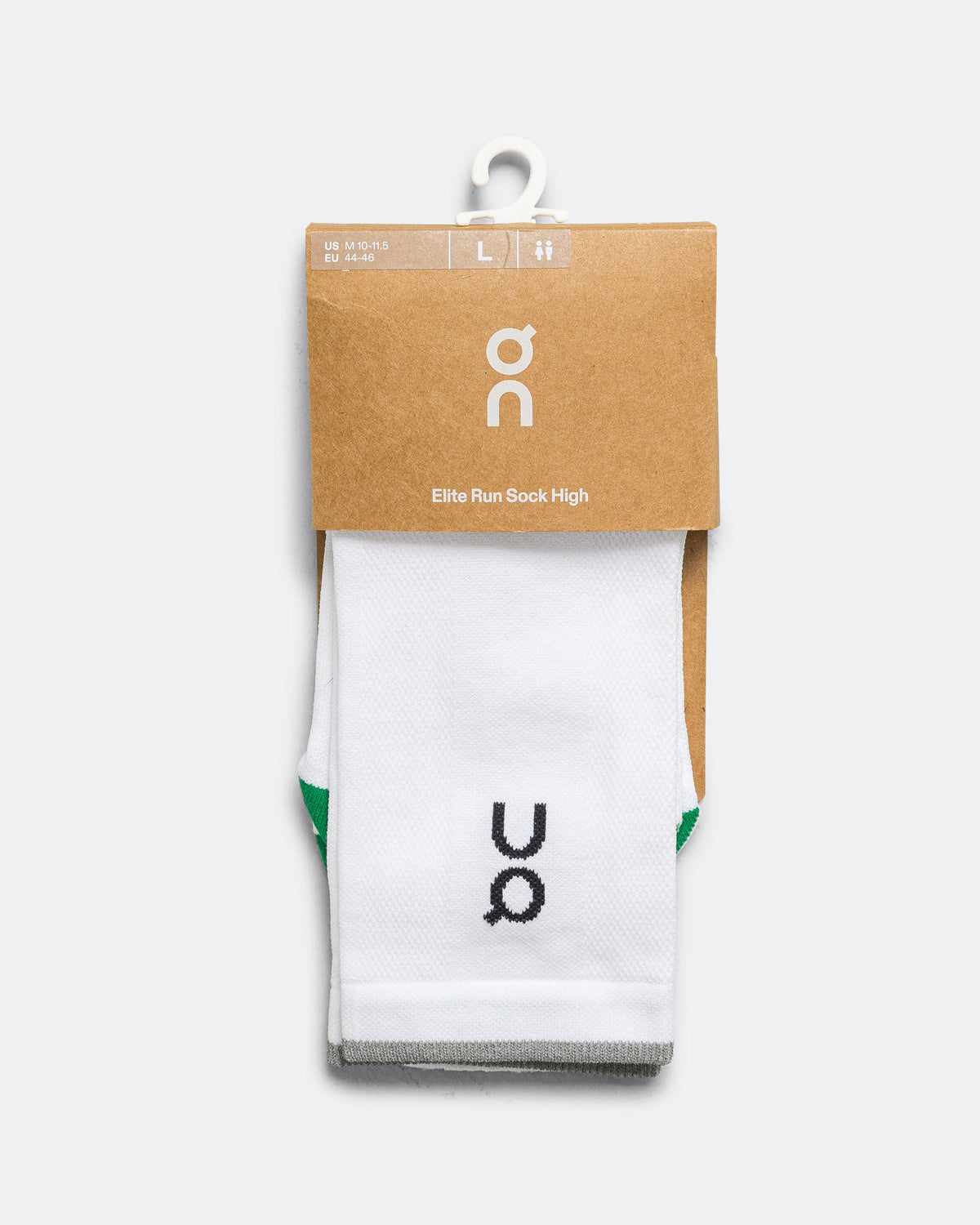 Elite Run Sock High - White/Ivory