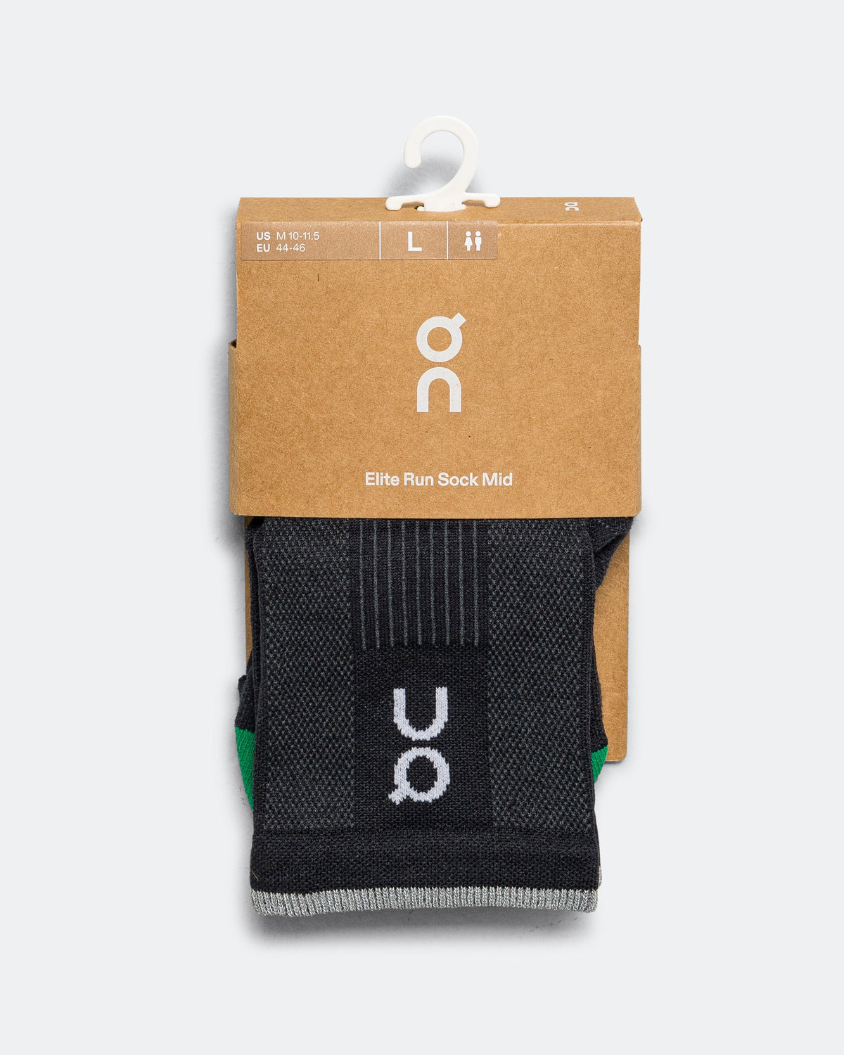 Elite Run Sock Mid - Black