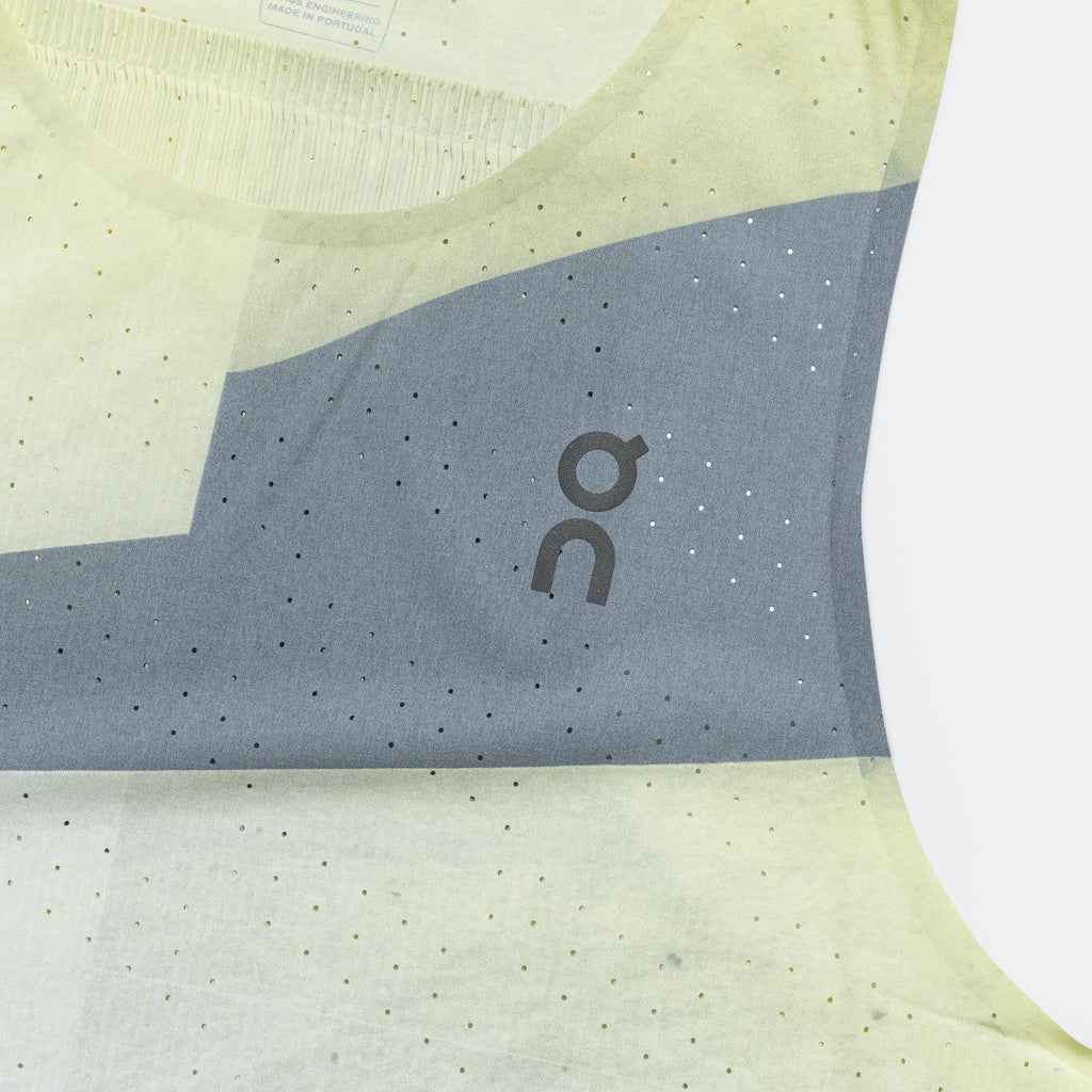Mens Race Singlet - Limelight/Glacier
