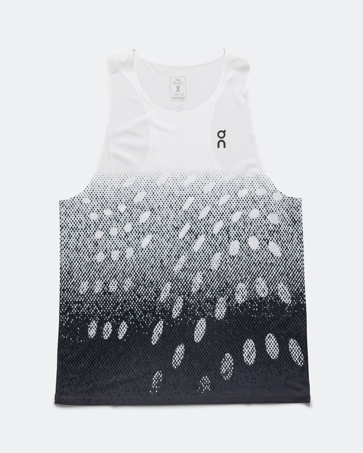 Mens Zero Singlet - White/Iron