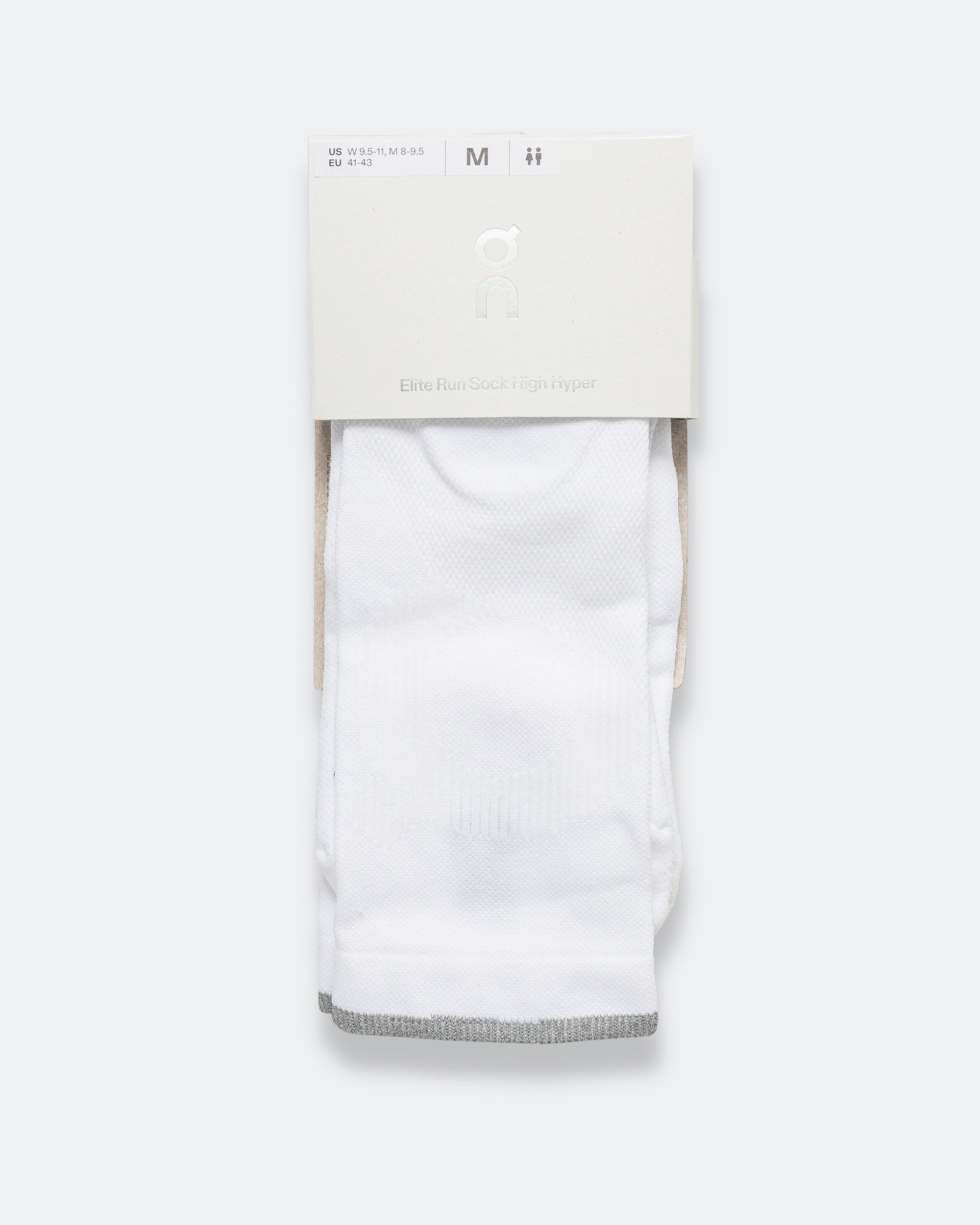 Elite Run Sock High Hyper - White
